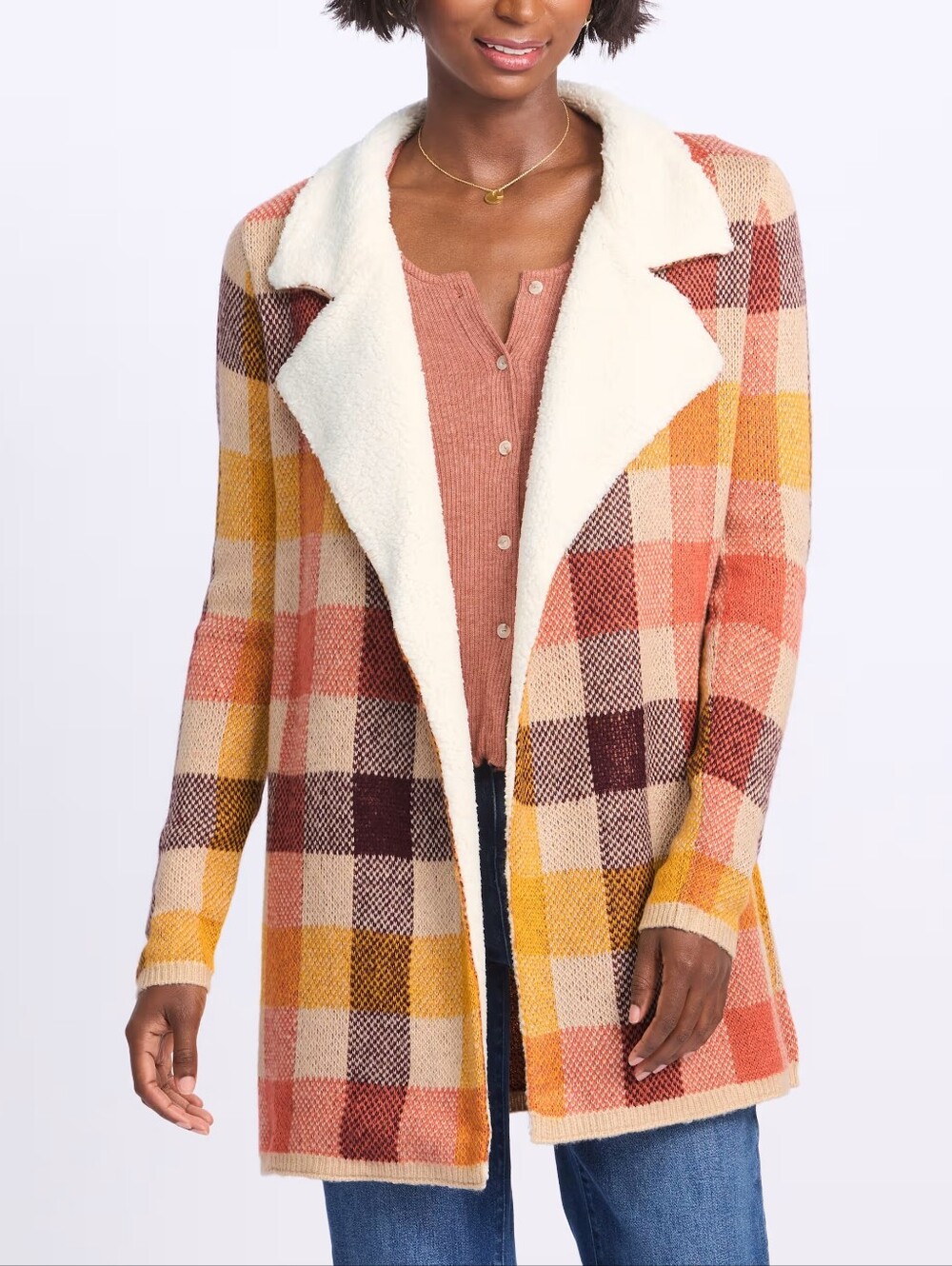 Lety & Me - Storm Sherpa Lapel Coatigan